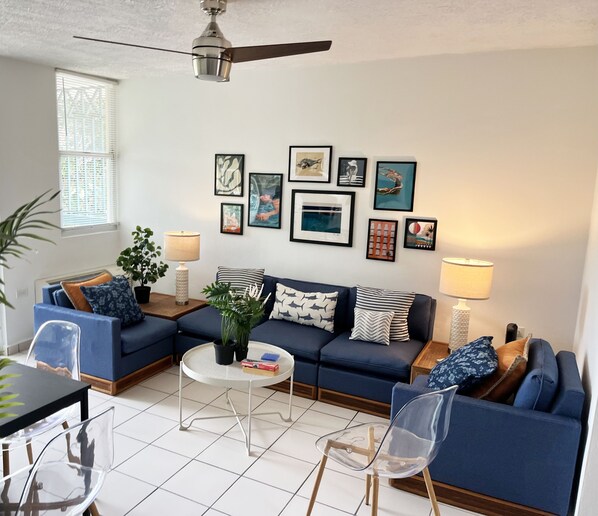 Living room with lots of natural light 