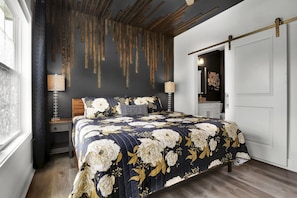 Experience luxury in our king master suite