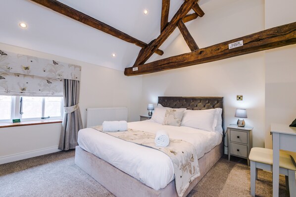 Exquisite bedroom on the first floor with a 6' super-king size bed