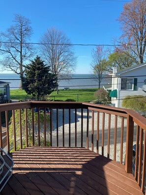 Lake view from the master bedroom balcony