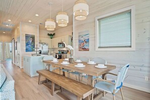 Dining area with seating for 10