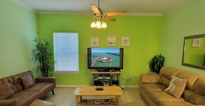 Couch, Furniture, Indoors, Living Room, Screen