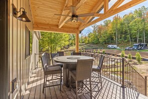 Private Front Deck with Fire Table