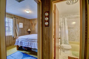 Cabin Bedroom and Bathroom