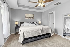 Spacious master suite 