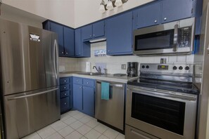 The comfortable kitchen has everything you'll need to cook delicious meals.