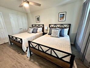 Memory foam mattresses waiting for your sleeping enjoyment.