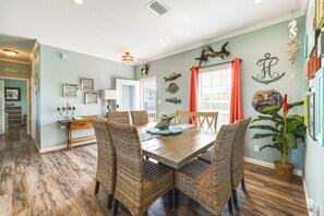 Dining Area | Central A/C & Heat | New LVP Flooring in Home