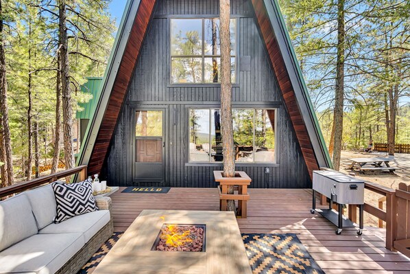 Embrace the warmth of nature's embrace at our cabin retreat