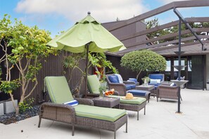 Enjoy ultimate relaxation at poolside.