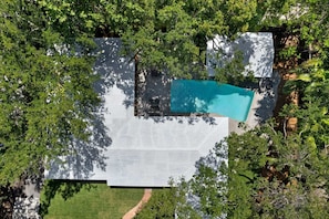 Private home on lush grounds