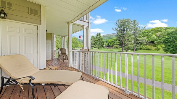 Balcony off Primary Bedroom w/stunning views all day/night!