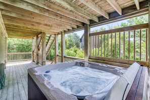 Hot Tub on Mid Level Deck