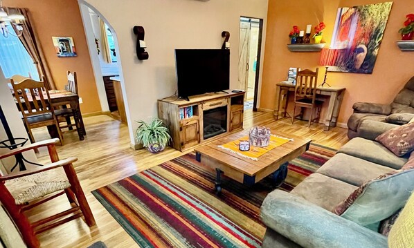 Relax and unwind in this cozy southwestern living room.