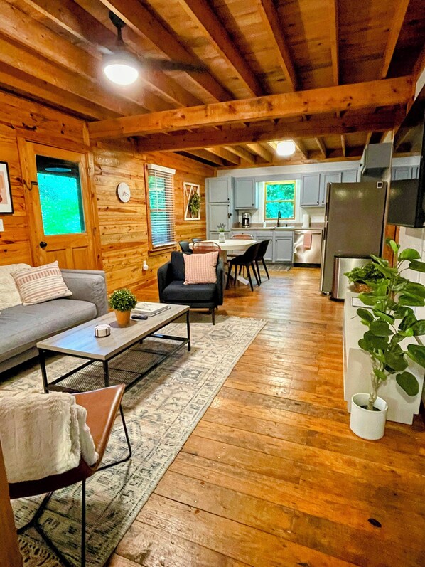 Main Living Area Open to Kitchen