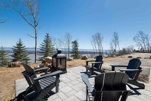 Relax and unwind on the patio. Enjoy the fresh air.
