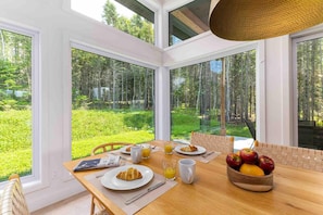 Enjoy sun-drenched mornings with a view.