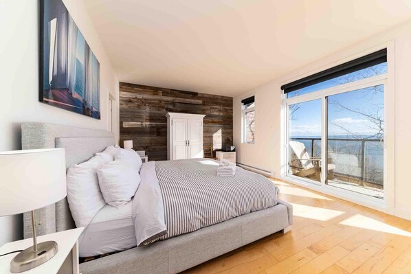 Wake to spectacular views.