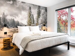 Sweet dreams with nature's art right by your side.