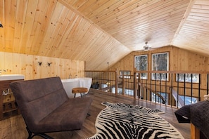 Bright loft views! Relax and unwind.