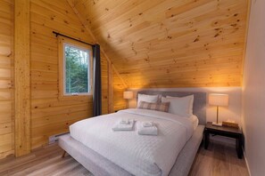 Sweet dreams in your mountain chalet.