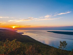Breathtaking summer sunset view