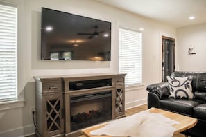 Large Smart TV in Living Room