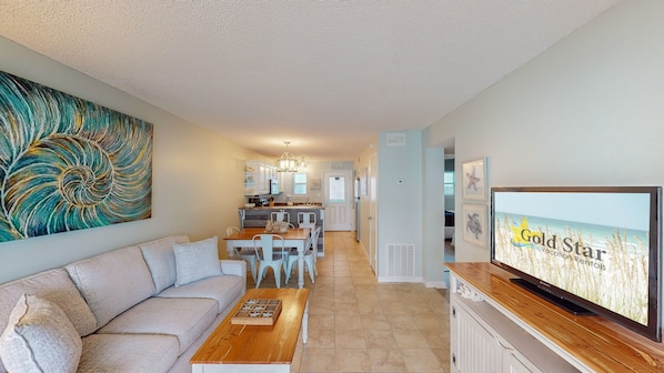 The open floor design of this condo encourages togetherness, creating the perfect backdrop for making new memories with loved ones.