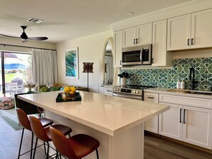 Gem of a location. Rare find. All new, with sunset, golf course views