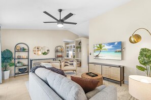 A welcoming space to entertain and lounge in!