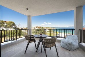 Blick vom Balkon