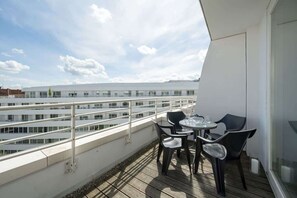 Furnished balcony.