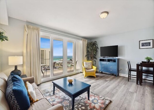 Gulf views from the living room