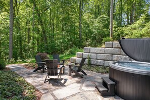 Relax in the Hot Tub or Gather around the Fire Pit