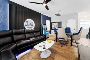 Game Loft w/ Poker & Shuffleboard Table