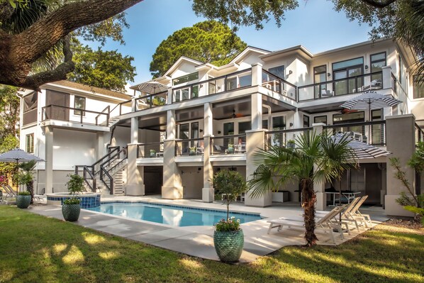 Discover a 5, 226 square feet of  oceanfront luxury in South Forest Beach at 9 Juniper Lane