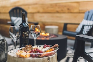 Shop our selection of added guest conveniences to enhance your stay. Enjoy a charcuterie & wine pairing upon arrival from our local partner The Cork & More while you relax and get settled in.