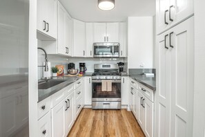 Fully equipped kitchen perfect for your culinary needs.