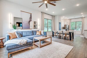Living Room | 2-Story Home | Central Air Conditioning