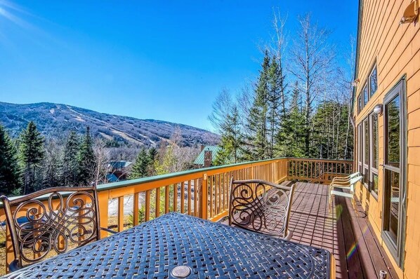Welcome to Mount Washington Place - main level deck area  with a view!