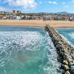 Aerial view from the jetty