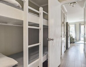 Hallway with 2 twin bunks 