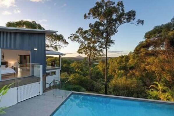 Pool view from the master bedroom :)