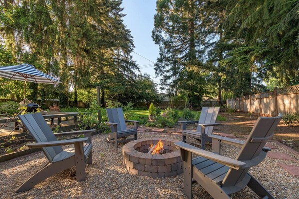 Private backyard