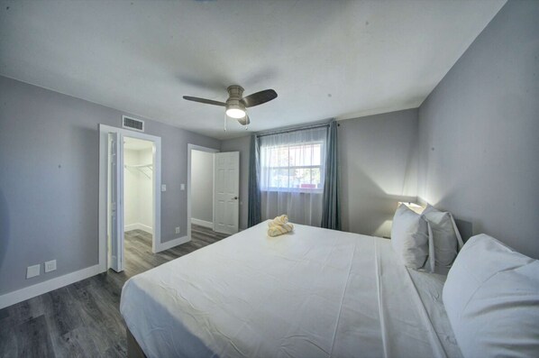 - Spacious Bedroom with King bed
