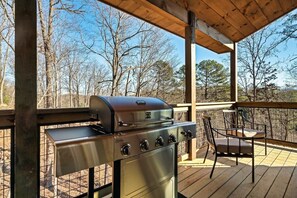 Throw a steak on the grill, just steps away from the kitchen.