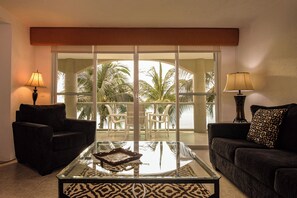Step inside our condo to be greeted with coastal elegance and a cozy atmosphere.