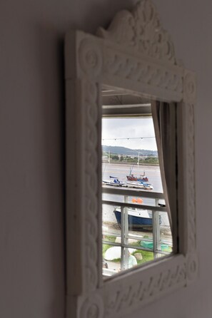 Water view cottage holiday rental conwy main bedroom mirror