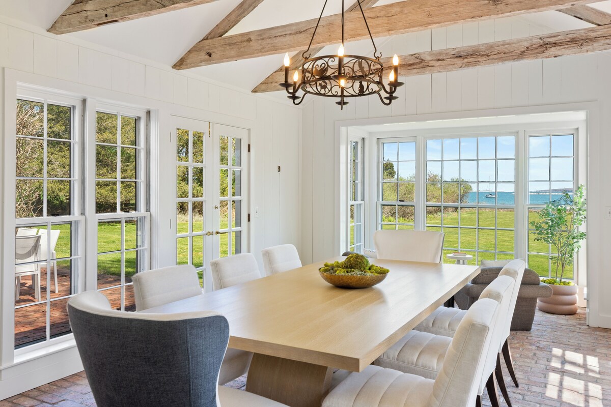 Sag Harbor Waterfront With Private Beach & Pool