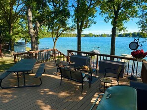 Fall change of furniture & a tree Line that will be full of Fall colors VEIWS!